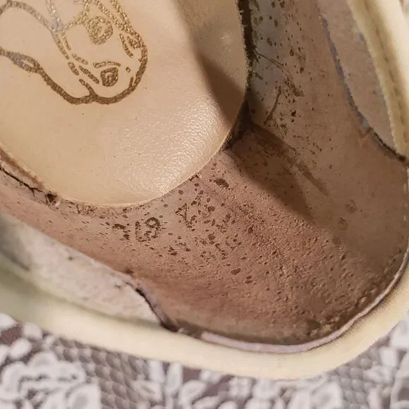 Vintage Cottagecore Coquette Cream Beige Shoes - Picture 7 of 7